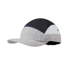 Czapka z daszkiem do biegania unisex Buff 5 Panel Go Cap Gray oddychająca. Czarne czapki męskie Buff, bez wzorów, sportowe. W wyprzedaży za 76.46 zł.