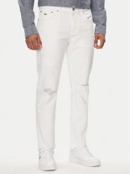 Tommy Jeans Jeansy Ryan DM0DM18761 Biały Straight Fit. Białe jeansy męskie Tommy Jeans, bez wzorów, z bawełny. Za 339.99 zł.