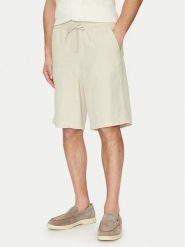 Guess Szorty materiałowe F5GD00 WH4J0 Zielony Regular Fit. Zielone szorty męskie Guess, z aplikacjami, z bawełny. Za 169.99 zł.
