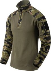 Helikon-Tex Helikon - Bluza MCDU Combat Shirt - Tiger / Olive. Zielone bluzy nierozpinane męskie Helikon-Tex, m, bez wzorów, bez ramiączek, bez kaptura. Za 234.06 zł.