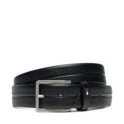 Pasek Męski Tommy Hilfiger. Czarne paski męskie Tommy Hilfiger, bez wzorów. Za 129.99 zł.
