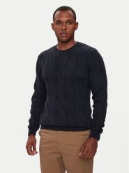 Lindbergh Sweter 30-805015 Granatowy Relaxed Fit. Niebieskie kardigany męskie Lindbergh, m, bez wzorów, z bawełny, bez ramiączek. Za 209.99 zł.