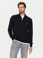 Boss Sweter Kanobix_S 50527585 Granatowy Regular Fit. Niebieskie kardigany męskie Boss, m, bez wzorów, z bawełny, bez ramiączek. Za 679.99 zł.