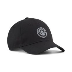Czapka z daszkiem Essentials Manchester City PUMA. Czarne czapki męskie Puma, bez wzorów, sportowe. Za 99.00 zł.