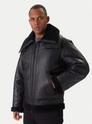 BOSS Kurtka skórzana Joglaci 50547560 Czarny Relaxed Fit. Czarne kurtki męskie Boss, m, bez wzorów, ze skóry, bez ramiączek, bez kaptura. Za 3,969.00 zł.