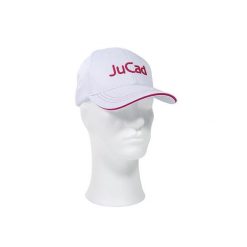 Wytrzymała czapka golfowa JuCad. Białe czapki męskie JUCAD, bez wzorów, sportowe. Za 182.00 zł.