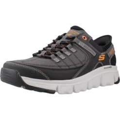 Buty Mężczyzna Skechers Summits At czarny. Czarne buty sportowe na co dzień męskie Skechers, m, bez wzorów, bez ramiączek, bez kaptura. Za 382.70 zł.