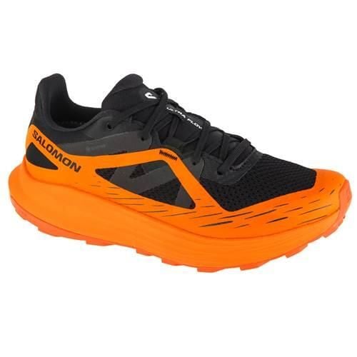 Buty trekkingowe męskie Salomon Ultra Flow Gtx. Brązowe buty trekkingowe męskie Salomon, bez wzorów, z materiału, sportowe, bez obcasa, bez zapięcia. Za 626.00 zł.