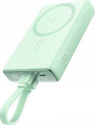 Powerbank Joyroom Powerbank Joyroom JR-PBM01 MagSafe 10000mAh 20W z podstawką + kabel Lightning / USB-C zielony. Zielone powerbanki Joyroom. Za 127.83 zł.