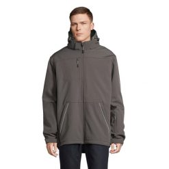 Męska Kurtka Rock Padded Soft Shell Jacket. Brązowe kurtki męskie SOL'S, m, bez wzorów, rockowe, bez ramiączek, bez kaptura. Za 577.99 zł.