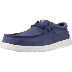 Buty HEY DUDE WALLY SURF WASH Niebieski. Niebieskie buty trekkingowe męskie SENZA MARCA, bez wzorów, z tkaniny, bez zapięcia, trekkingowe. Za 266.99 zł.