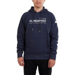 Bluza męska Fundango Dixon z kapturem. Niebieskie bluzy nierozpinane męskie Fundango, m, bez wzorów, z kapturem. Za 199.90 zł.