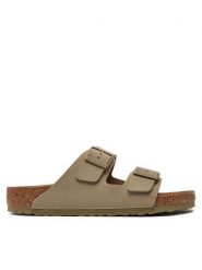 Birkenstock Klapki Arizona Birko-Flor 1027704 Khaki. Brązowe klapki i japonki męskie Birkenstock, bez wzorów, ze skóry. Za 399.99 zł.