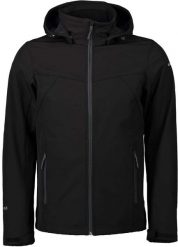 Icepeak vyriška softshell striukė BRIMFIELD, juoda. Kurtki softshell męskie Refrigue, m, bez wzorów, z softshellu, bez kaptura. Za 286.13 zł.