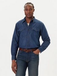 Levi's® Koszula jeansowa Western A1919-0061 Granatowy Relaxed Fit. Niebieskie koszule męskie m, bez wzorów, z bawełny, bez kołnierzyka, bez ramiączek. Za 359.99 zł.