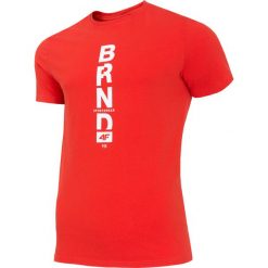 T-shirt męski TSM251 - czerwony. T-shirty męskie marki 4f. Za 49.99 zł.