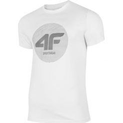 T-shirt męski TSM248 - biały. T-shirty męskie marki 4f. Za 49.99 zł.