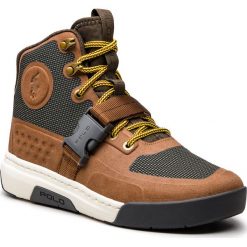 Sneakersy POLO RALPH LAUREN - Ranger200 809712537008 Tan/Olive. Brązowe buty sportowe na co dzień męskie Polo Ralph Lauren, z materiału, eleganckie. Za 829.90 zł.