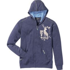 Bluza rozpinana z ludowym motywem bonprix niebieski melanż. Bluzy rozpinane męskie marki Cropp. Za 59.99 zł.