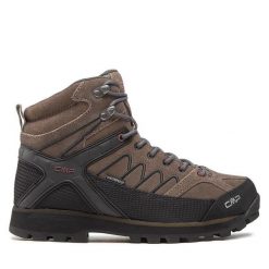 Trekkingi CMP. Brązowe buty zimowe męskie CMP, bez wzorów, sportowe, bez obcasa, bez zapięcia. Za 599.99 zł.