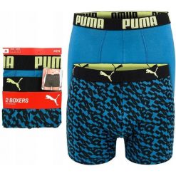 Bokserki męskie bawełniane 2 pary PUMA BOXER TRUNKS. Niebieskie bokserki męskie Puma, m, bez wzorów, z bawełny. Za 58.90 zł.