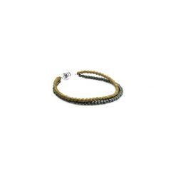Bransoletka Męska Hematyt Podwójna srebro. Biżuteria dla mężczyzn marki Brazi druse jewelry. Za 150.00 zł.