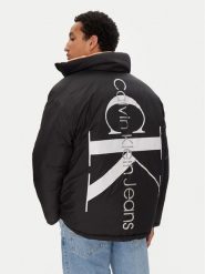 Calvin Klein Jeans Kurtka zimowa 90's J30J324438 Czarny Oversize. Czarne kurtki męskie Calvin Klein Jeans, na zimę, m, bez wzorów, z jeansu, bez ramiączek, bez kaptura. Za 599.99 zł.
