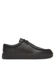 Calvin Klein Półbuty Hybrid Apron Lace Up Lth HM0HM01893 Czarny. Czarne codzienne półbuty męskie Calvin Klein, bez wzorów, ze skóry, bez obcasa, bez zapięcia. Za 489.99 zł.