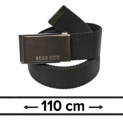 Pasek Materiałowy, Czarny 110 cm, Militarny Solidny, Klamra Zamykana Manualnie -Pako Jeans. Czarne paski męskie Pako Jeans, bez wzorów, z jeansu, klasyczne. Za 45.00 zł.