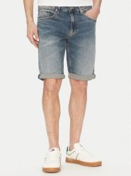 Tommy Jeans Szorty jeansowe DM0DM20948 Niebieski Regular Fit. Niebieskie szorty męskie Tommy Jeans, bez wzorów, z bawełny. Za 209.99 zł.
