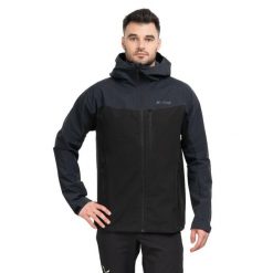 Kurtka wspinaczkowa męska Rom Hoody. Czarne kurtki męskie Marmot, m, bez wzorów, z gore-texu, sportowe, bez ramiączek, z kapturem. Za 1,199.99 zł.