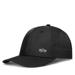 Czapka z daszkiem Alpha Industries. Czarne czapki męskie Alpha Industries, bez wzorów. Za 149.99 zł.