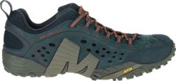 Buty trekkingowe męskie Merrell Intercept granatowe r. 43 (J559593). Buty trekkingowe męskie Merrell, bez wzorów, bez zapięcia. Za 572.92 zł.
