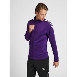 Bluza sportowa dla dorosłych Hummel Core XK Poly Zip Sweat. Białe bluzy nierozpinane męskie HUMMEL, m, bez wzorów, sportowe, bez ramiączek, bez kaptura. Za 212.50 zł.
