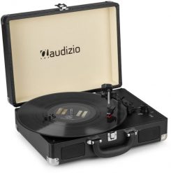 Gramofon w walizce Audizio RP114BK czarny one size. Czarne gramofony Audizio. Za 199.99 zł.
