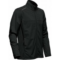 Lekka Męska Kurtka Softshellowa Greenwich. Czarne kurtki męskie STORMTECH, m, bez wzorów, sportowe, bez ramiączek, bez kaptura. Za 259.99 zł.