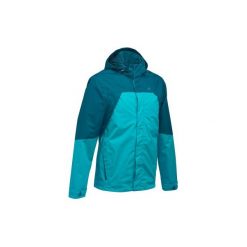 Kurtka MH100 WTP męska. Niebieskie kurtki męskie QUECHUA. W wyprzedaży za 79.99 zł.