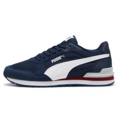 Buty lifestyle męskie Puma ST Runner v4 Mesh 399666 02. Niebieskie buty sportowe na co dzień męskie Puma, m, bez wzorów, z materiału, casualowe, bez ramiączek, bez kaptura, trekkingowe. Za 243.80 zł.