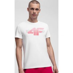 T-shirt męski TSM282 - biały. T-shirty męskie marki 4f. W wyprzedaży za 39.99 zł.
