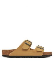 Birkenstock Klapki Arizona Birko-Flor 1029170 Beżowy. Brązowe klapki i japonki męskie Birkenstock, bez wzorów, ze skóry. Za 419.99 zł.