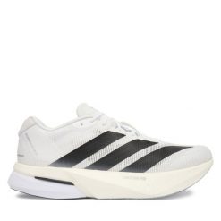 Buty do biegania adidas. Białe buty do biegania męskie ADIDAS, bez wzorów, bez zapięcia, do biegania. Za 699.99 zł.