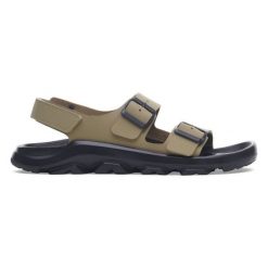 Sandały Birkenstock Mogami Terra 1029775 zielone. Zielone sandały męskie z materiału, bez zapięcia. Za 698.00 zł.