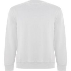 Bluza Batian Unisex Dla Dorosłych Z Okrągłym Dekoltem. Białe bluzy nierozpinane męskie ROLY, m, bez wzorów, bez ramiączek, bez kaptura. Za 114.99 zł.