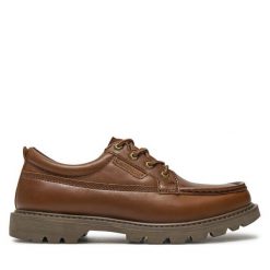 Półbuty CAT Footwear. Brązowe codzienne półbuty męskie CAT Footwear, bez wzorów, bez obcasa, bez zapięcia. Za 359.99 zł.