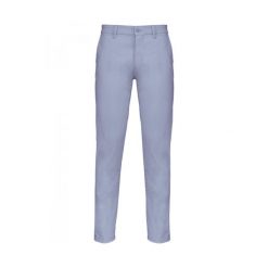 Spodnie chino Kariban. Niebieskie eleganckie spodnie męskie KARIBAN, bez wzorów. Za 216.50 zł.