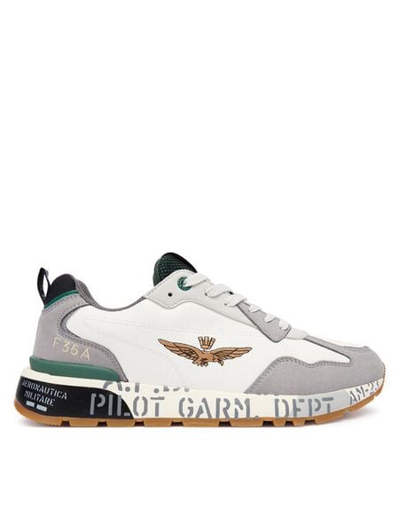 Aeronautica Militare Sneakersy 252SC0276UCT03380 Biały. Białe buty sportowe na co dzień męskie Aeronautica Militare, m, bez wzorów, z materiału, bez ramiączek, bez kaptura. Za 549.99 zł.