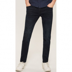 Jeansy slim fit - Niebieski. Niebieskie jeansy męskie House, z jeansu. Za 129.99 zł.