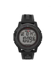 Timex Zegarek Ironman Finisher Adrenaline TW5M57800 Czarny. Czarne, cyfrowe zegarki męskie Timex. Za 549.99 zł.
