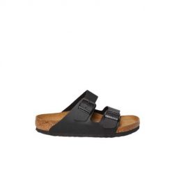 Klapki turystyczne uniseks Birkenstock Arizona 551251 Black. Czarne klapki i japonki męskie Birkenstock, bez wzorów, z materiału. Za 573.00 zł.