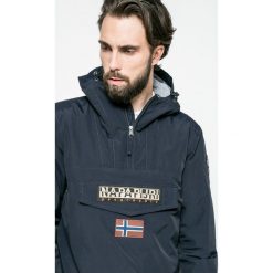 Napapijri - Kurtka. Szare kurtki męskie Napapijri, z materiału, z krótkim rękawem. Za 799.90 zł.